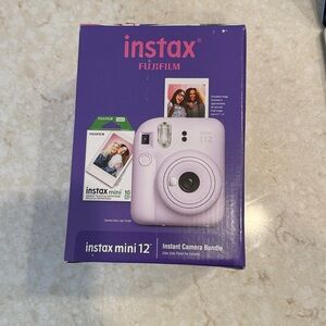NWT Fujifilm Instax Mini 12 Instant Camera Bundle - Lavender